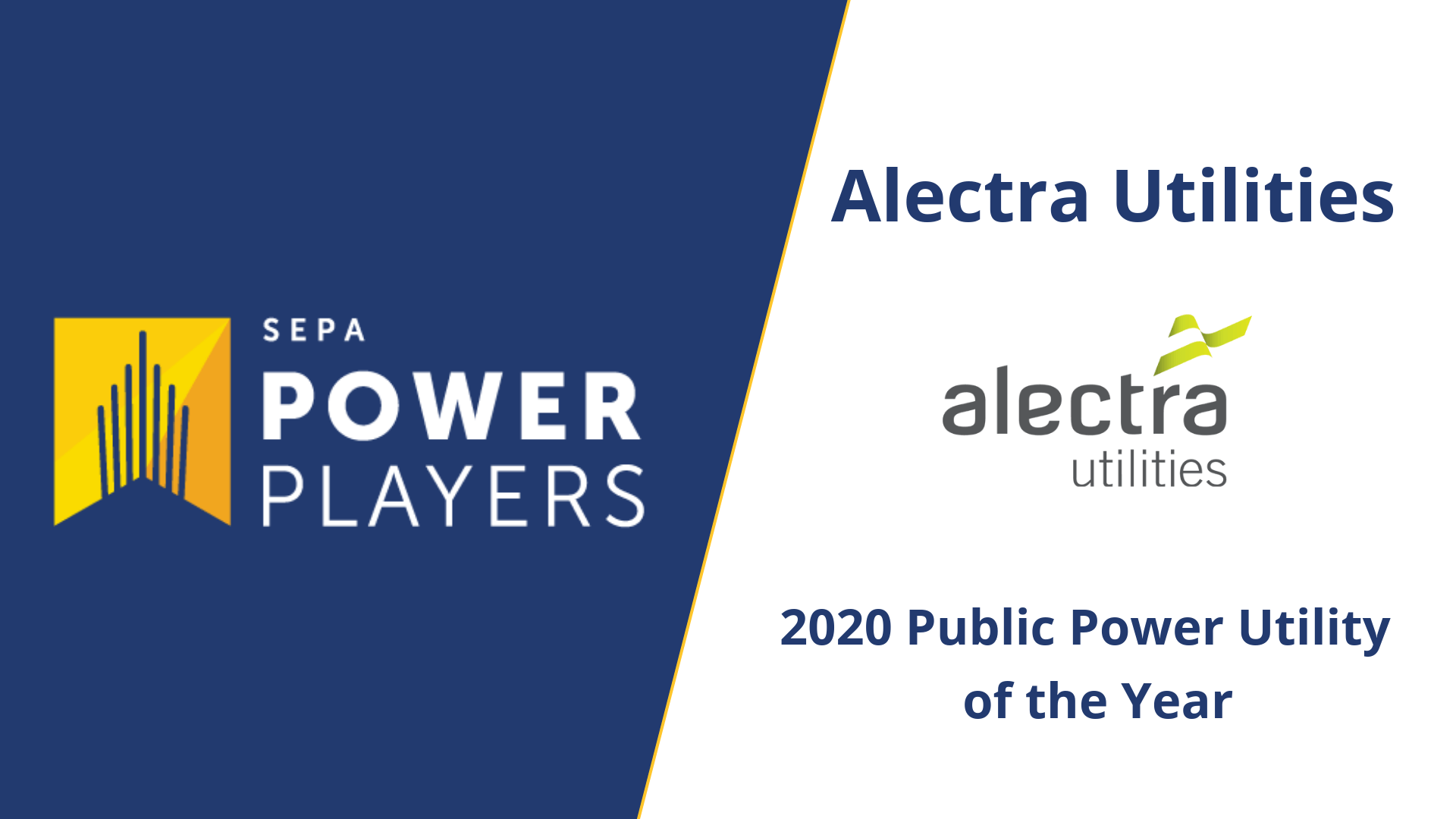SEPA Public Power Utility of the Year Award 2020