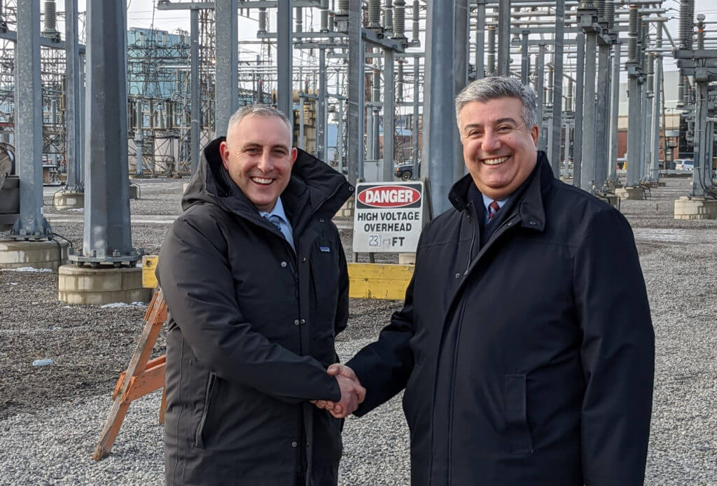 Hydro One and Alectra Shaking Hands