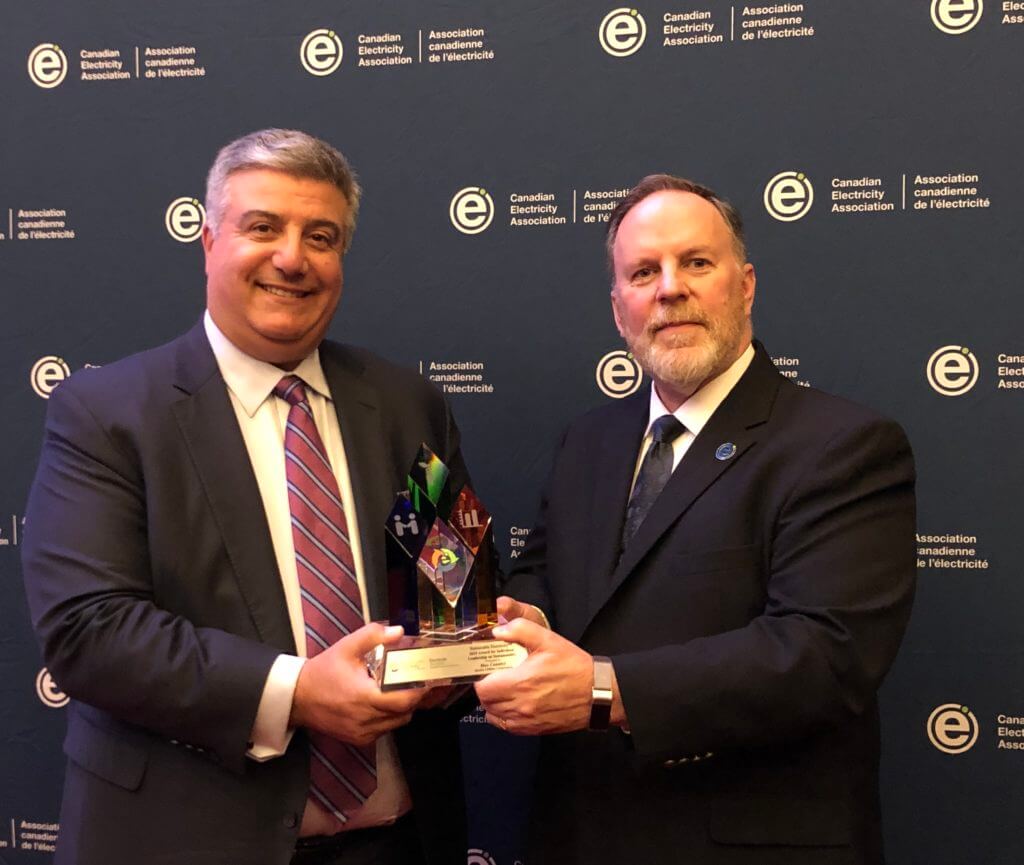 Max Cananzi, President, Alectra Utilities was presented with the Canadian Electricity Association (CEA) 2019 Individual Leadership on Sustainability award 