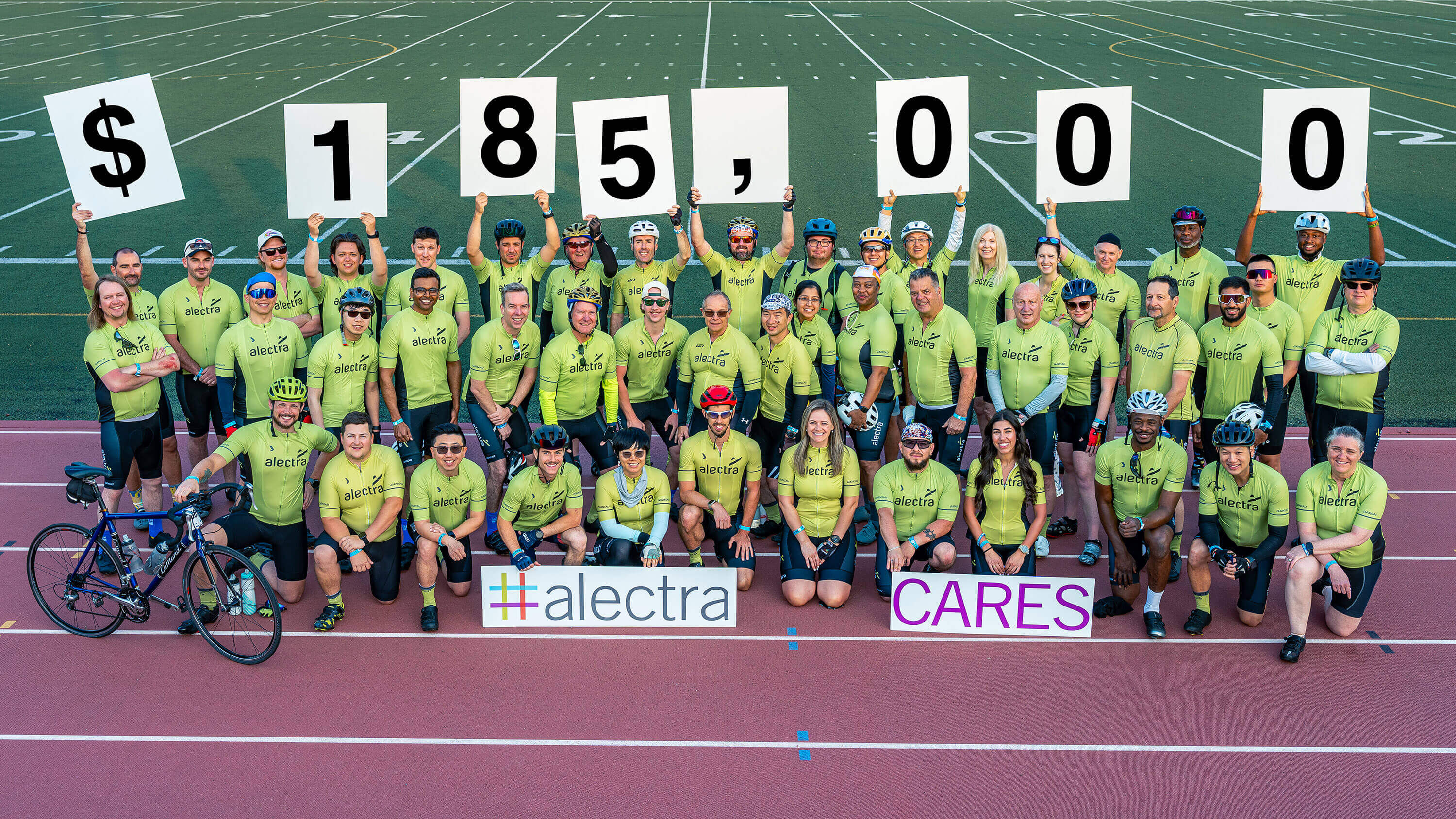 Alectra team with fundraising total