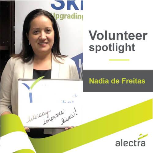 Volunteeer Spotlight – Nadia de Freitas